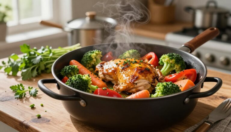 one pot chicken and vegetebles