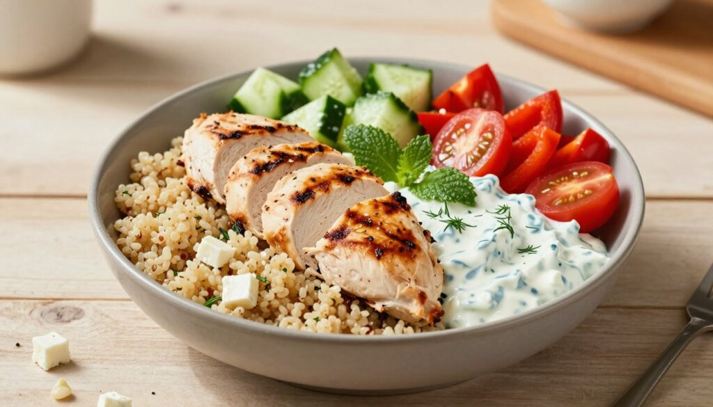 5 Easy Tzatziki Chicken Bowls for Dinner tzatziki chicken bowls