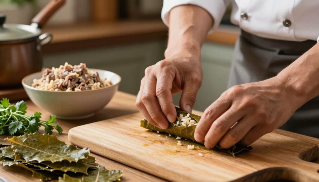Easy Dolma Recipe Rolling Technique