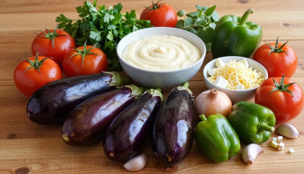 Greek Eggplant Bake Ingredients Greek Eggplant Bake Ingredients