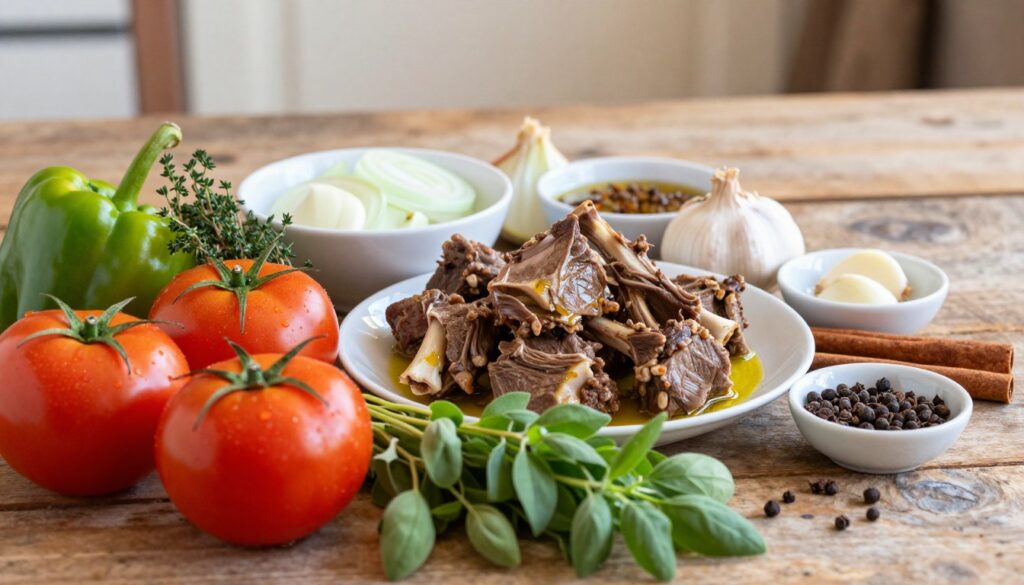 Greek Lamb Stew Ingredients
