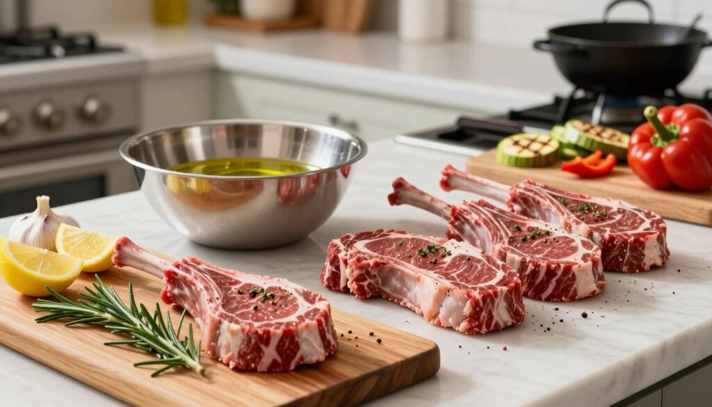 Lamb Shoulder Steak Preparation for Grilling