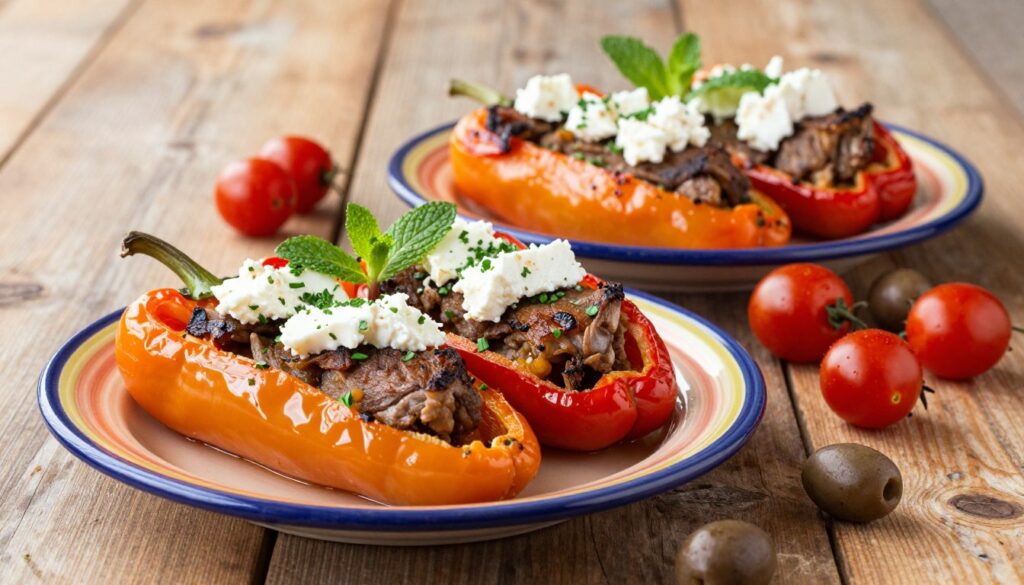 5 Mediterranean Lamb Feta Peppers Dishes Lamb feta peppers