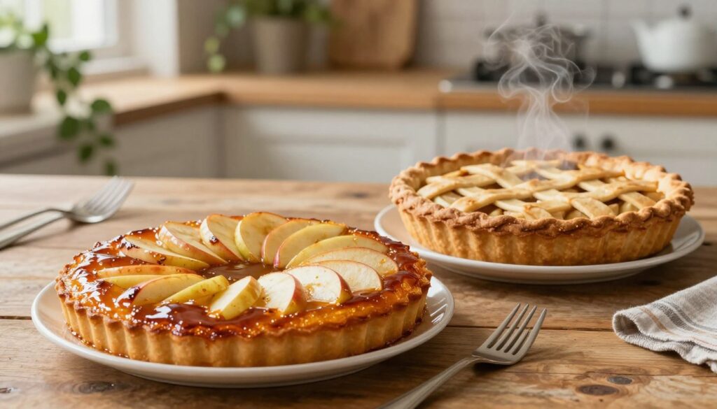 Tarte Tatin vs Apple Pie Comparison Tarte Tatin vs Apple Pie Comparison