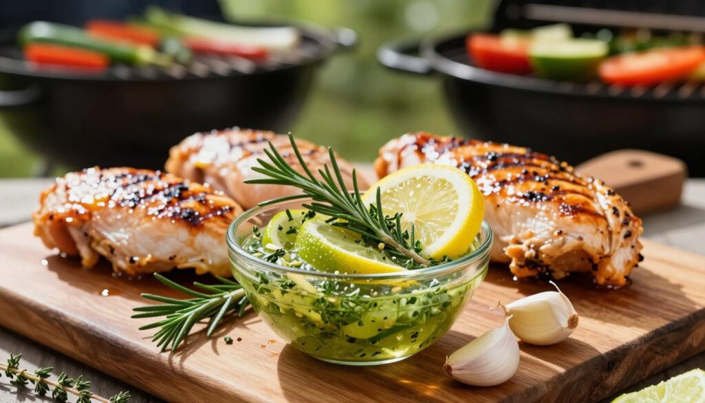 healthy grilled chicken marinade with natural ingredients