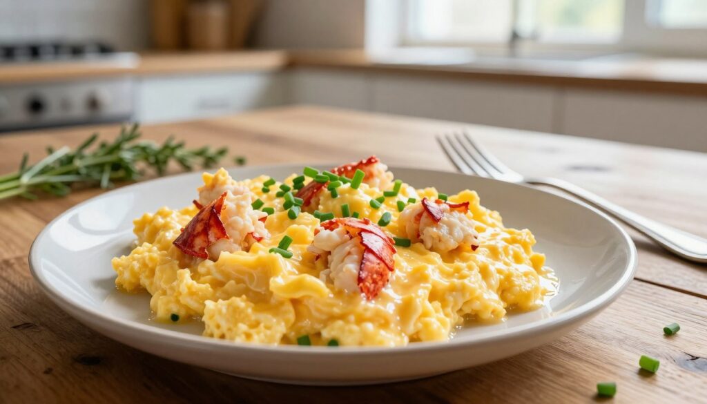10-Min Lobster Scrambled Eggs Quick Gourmet Recipe lobster scrambled eggs