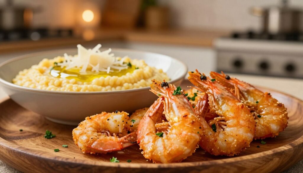nutritional benefits of shrimp and polenta