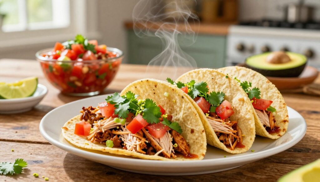 slow cooker chicken tacos