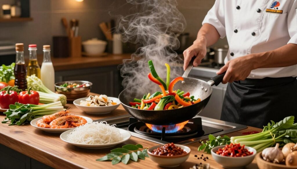 authentic singapore flavors stir fry technique