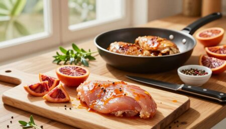 blood orange chicken
