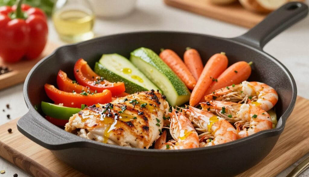 cheet pan cooking with vegetables and proteins cheet pan cooking with vegetables and proteins