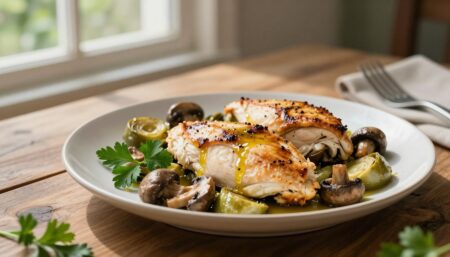 chicken with artichokes and mushrooms