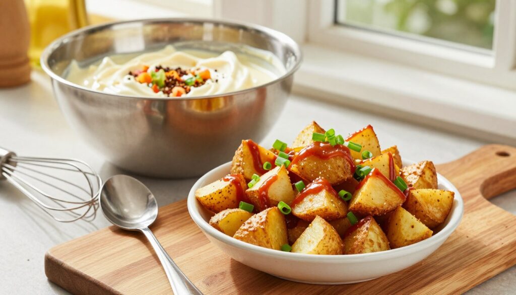 crispy potato salad preparation technique crispy potato salad preparation technique