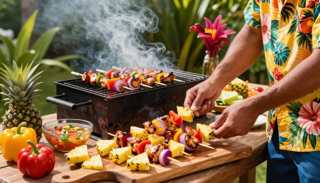 easy hawaiian kabob recipe assembly technique