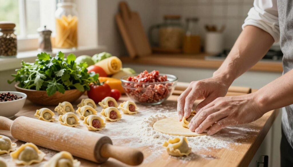 homemade tortellini recipe preparation steps