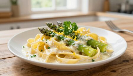 lemon asparagus pasta