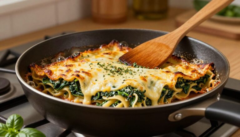 skillet spinach lasagna