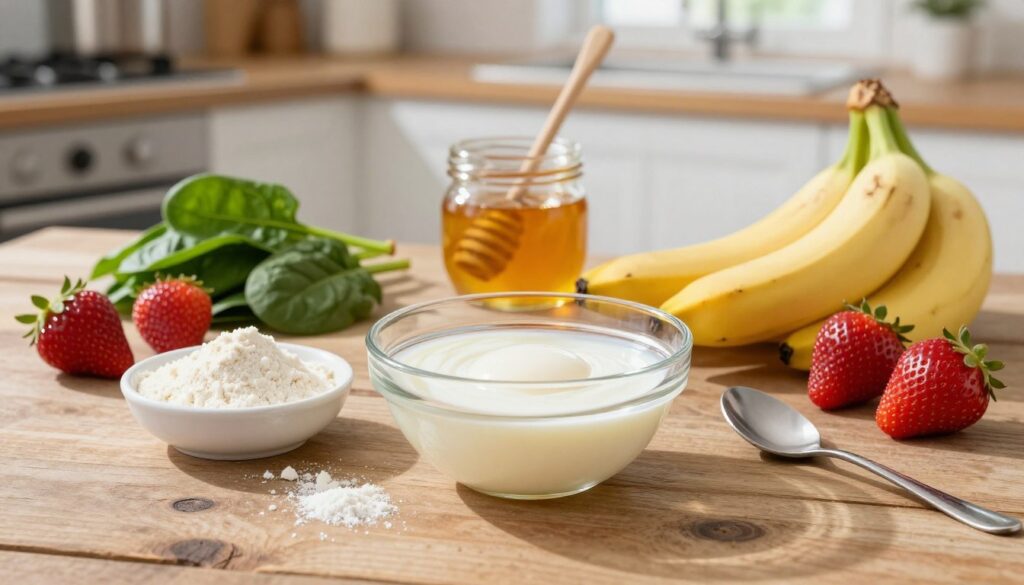 Healthy crepe recipe ingredients