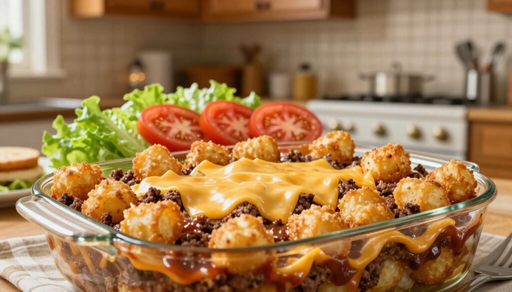 big mac tater tot casserole