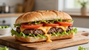 cheeseburger carbage bread