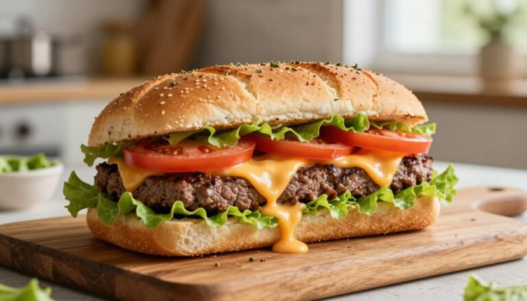cheeseburger carbage bread