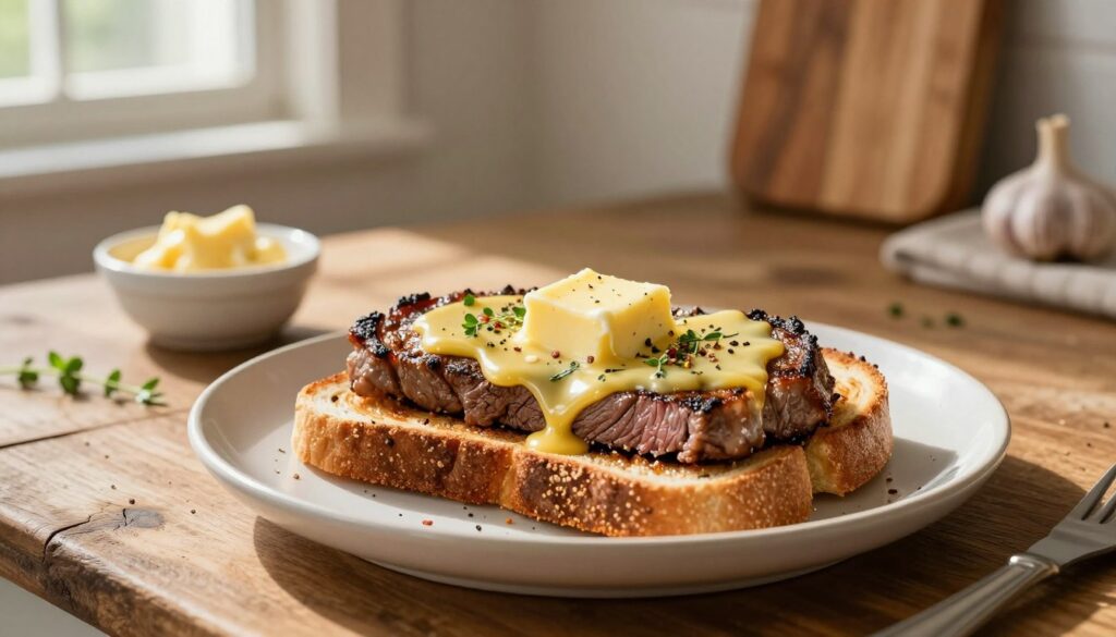 cowboy butter steak toast