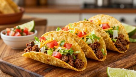 crispy fried ground beef tacos