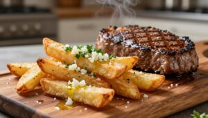 garlic steak fries