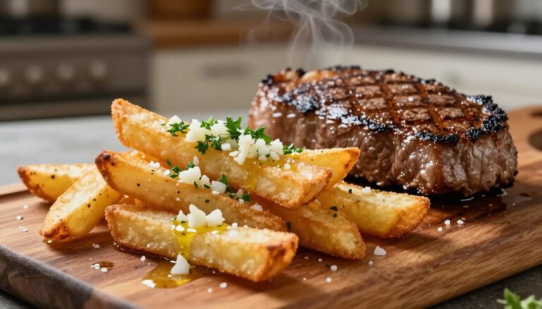 garlic steak fries