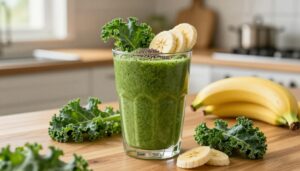 kale and banana smoothie