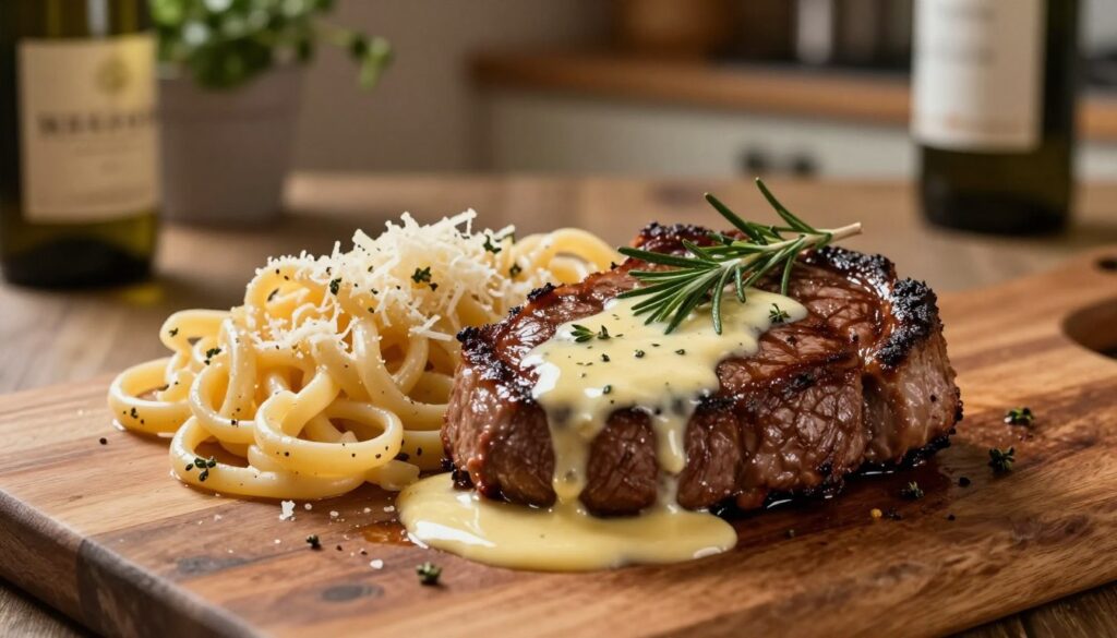tenderloin steak with creamy butter sauce