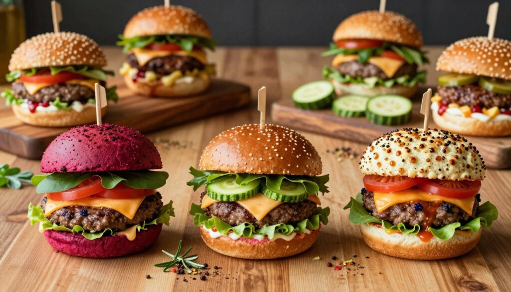 Creative cheeseburger recipes with unique carbage bread variations