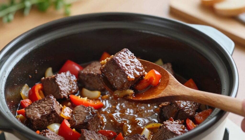 easy slow cooker steak bites easy slow cooker steak bites