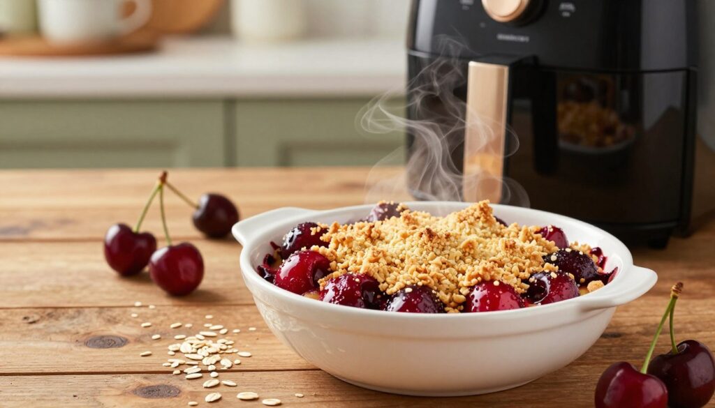 7 Air Fryer Gluten-Free Fresh Cherry Crumble Tips Air Fryer Gluten-Free Fresh Cherry Crumble