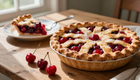 Baked Fresh Cherry Pie