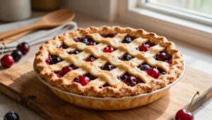 Cherry-Berry Pie with Whole Wheat Pie Crust