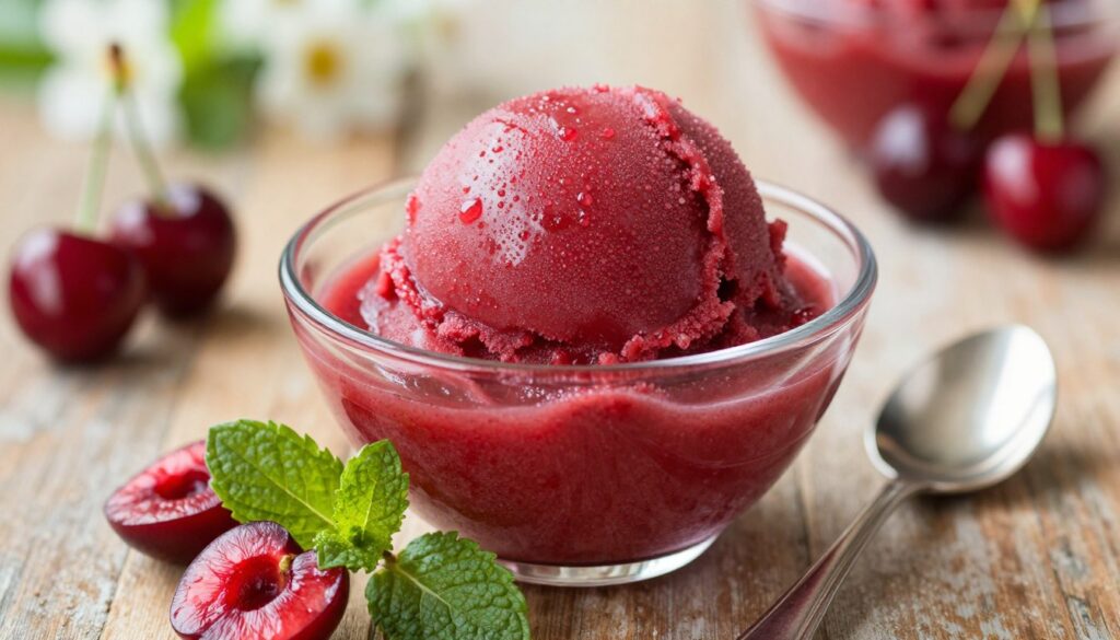Dairy-free dessert sorbet