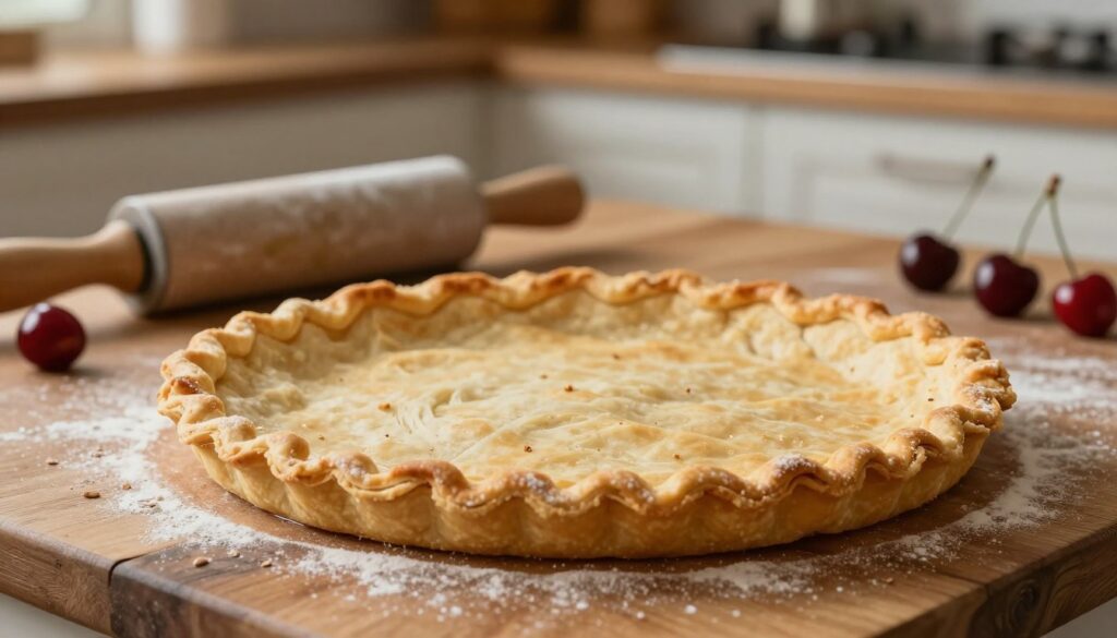 Flaky pie crust for pie baking