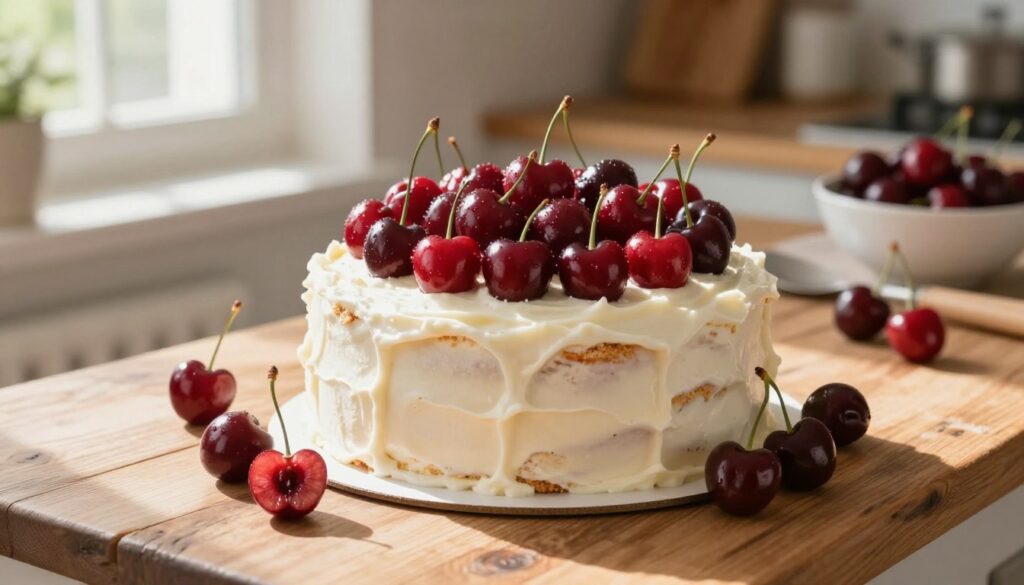 15-Minute Prep Fresh Cherry Cake Recipe Fresh Cherry Cake