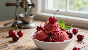 Fresh Cherry Ice Cream