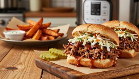 Instant Pot Pulled Pork Sandwiches