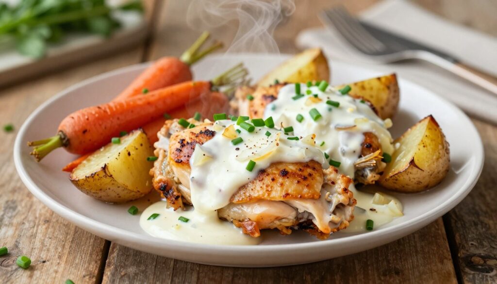 One-Pan Sour Cream and Onion Chicken