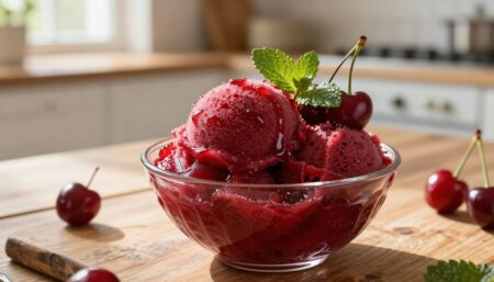 Sour Cherry Sorbet