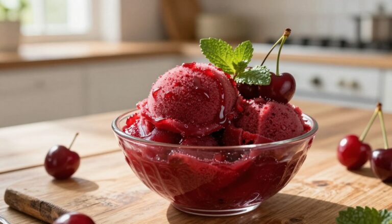 Sour Cherry Sorbet
