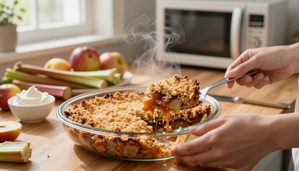 Storing and reheating Rhubarb Betty leftovers Storing and reheating Rhubarb Betty leftovers