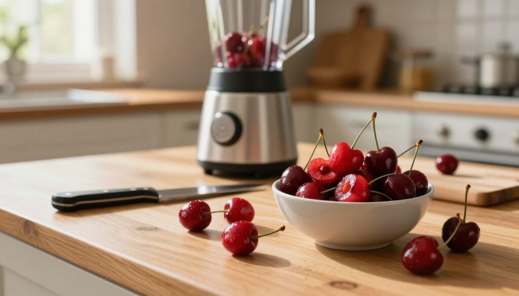 cherry sorbet preparation