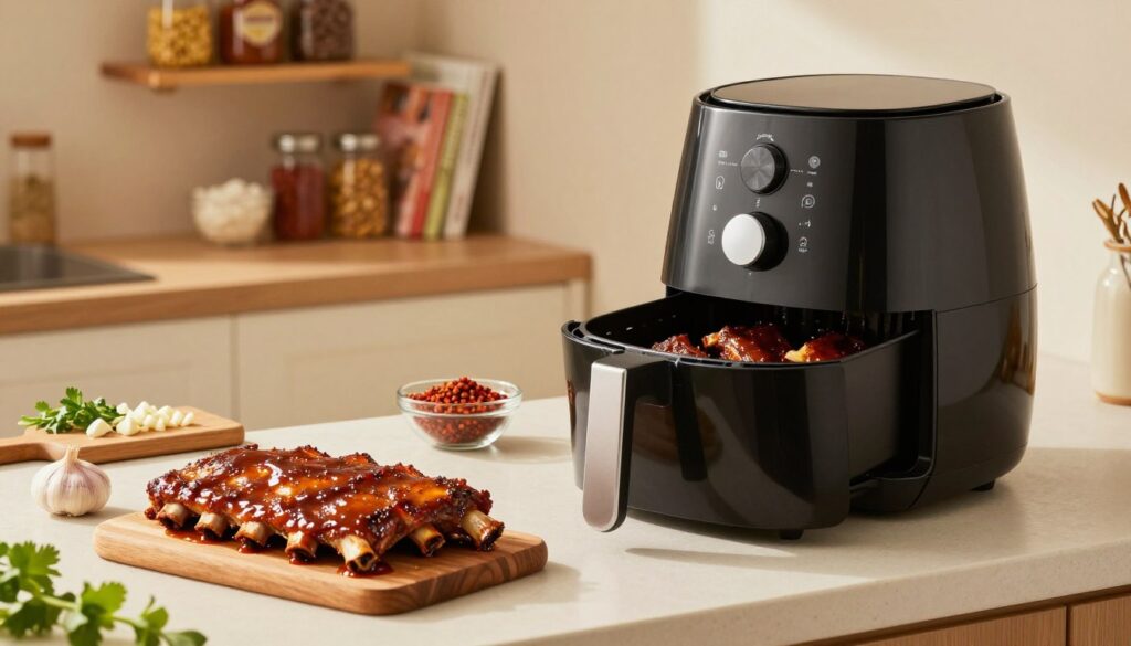 cooking ribs in an air fryer cooking ribs in an air fryer