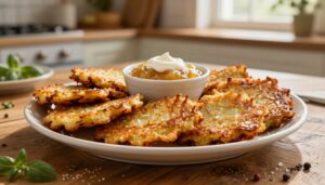 Mom's potato latkes