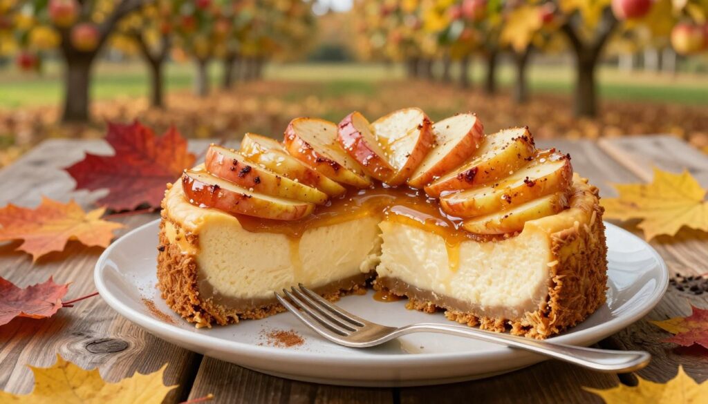 autumn apple cheesecake autumn apple cheesecake