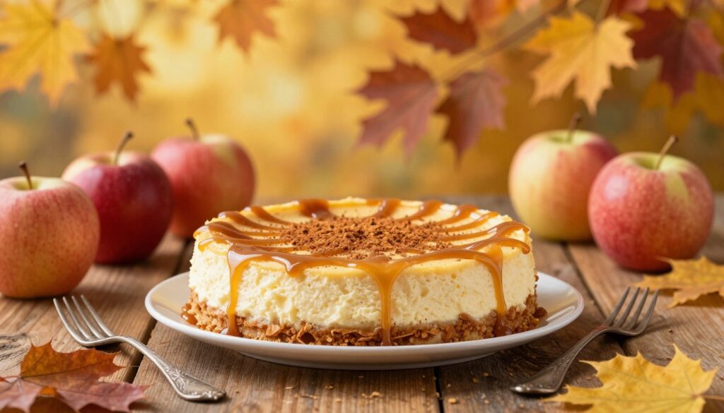 autumn apple cheesecake autumn apple cheesecake